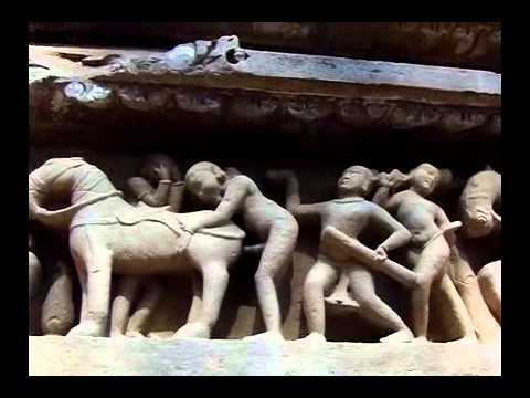 Explicit tantric sex carvings: Khajuraho, India