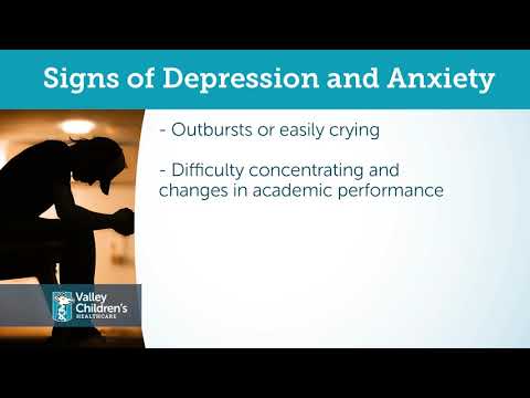 Signs of Depression and Anxiety